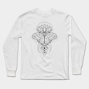 Cecropia Moth | Sacred Geometry Long Sleeve T-Shirt